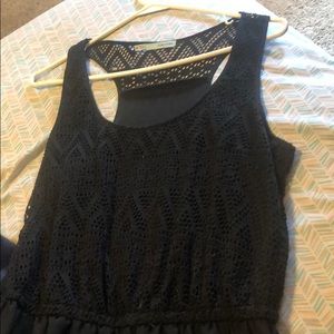 floor length black summer dress